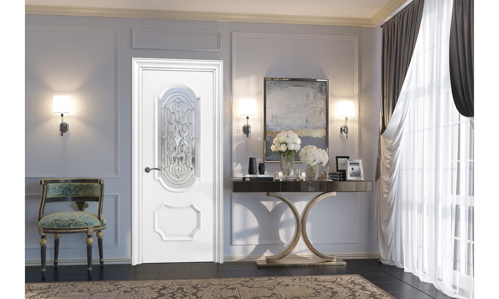 Дверное полотно "Женева" стекло Дверное полотно "Женева" стекло